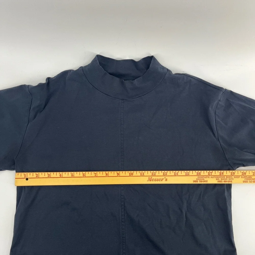 Everlane Luxe Cotton Mockneck Tee Black 100% Cotton Women Size M - Picture 5 of 6